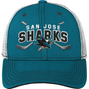 Kšiltovka Outerstuff Dětská kšiltovka San Jose Sharks NHL Lockup Meshback Adjustable