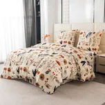 Mikroplyšové povlečení PAPAVA krémové Rozměr povlečení: 70 x 90 cm | 140 x 220 cm