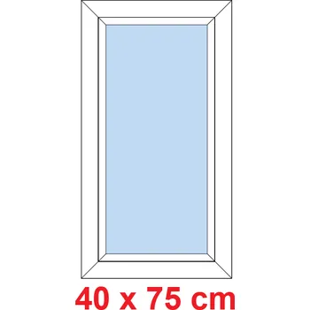 Okno Soft Plastové okno 40x75 cm, FIX neotevíravé
