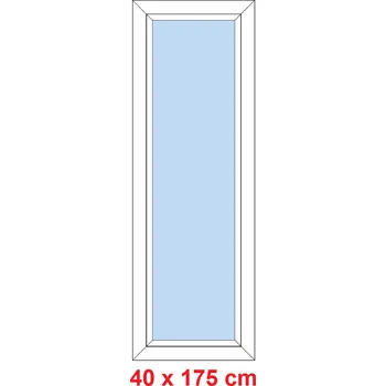 Okno Soft Plastové okno 40x175 cm, FIX neotevíravé