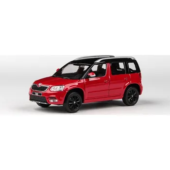 autíčko Škoda Yeti FL 2013 Červená Corrida 1:43 Škoda Yeti FL - 2013 - kovový model auta