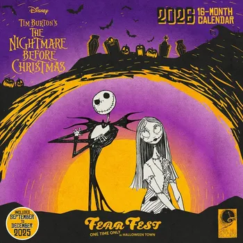 Kalendář Kalendář 2026 Nightmare Before Christmas - Fear Fest