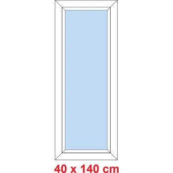 Okno Soft Plastové okno 40x140 cm, FIX neotevíravé