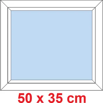 Okno Soft Plastové okno 50x35 cm, FIX neotevíravé