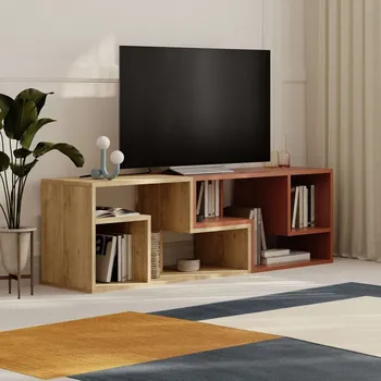 Televizní stolek TV stolek Glis - Sapphire Oak, Cinnamon