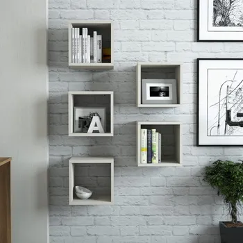 police Nástěnná police Box - Cream