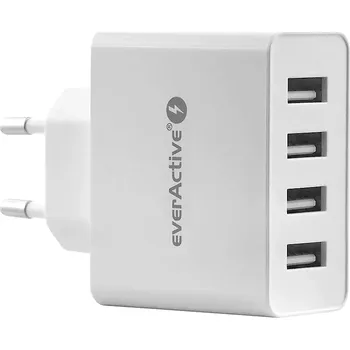 Síťová nabíječka 4× USB 5A s iQ Smart Charging bílá