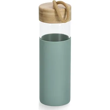Láhev Zeller Cestovní láhev na pití se silikonovým krytem, 500 ml, zelená