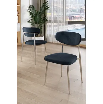 Jídelní stůl Sada židlí (4 kusy) Vina - Anthracite, Chrome