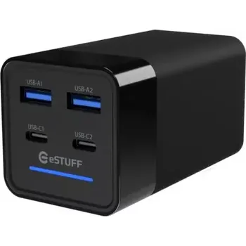 eSTUFF 120W 4-port PD GaN Multi Charger černá (ES635201)