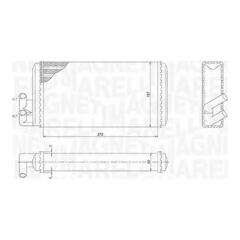 Výměník tepla, vnitřní vytápění MAGNETI MARELLI 350218403000