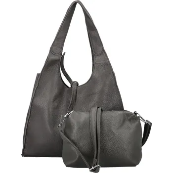 Kabelka Trendy dámský koženkový set kabelek Winona, tmavě šedý