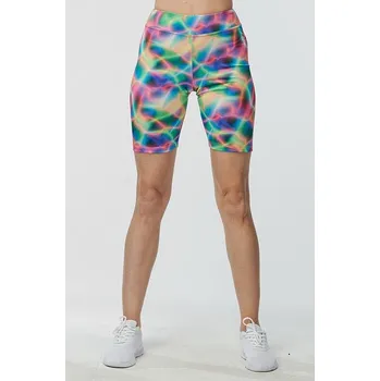Delší sportovní pestrobarevné dámské kraťasy 252 velikost S