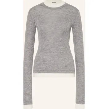 Dámské tričko Jil Sander Balení 2 Kusů Triček S Dlouhým Rukávem, šedá / režná