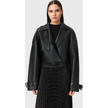 Moto bunda Kožená bunda AllSaints OPHELIA W045LB černá 99X, vel. S