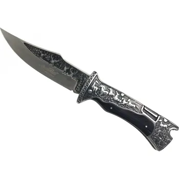 kapesní nůž KANDAR Zavírací lovecký nůž s rytinou Kandar® KA3189