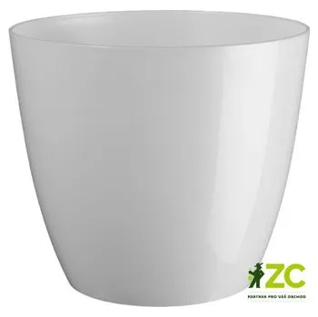 Obal na květináč Obal Ella - lesklá perleťová (vánoční řada) 18 cm