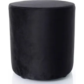 Taburet Kulatý taburet DOLORES 4 - černý