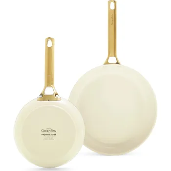 GreenPan Sada 2 nepřilnavých keramických pánví Padova 20 + 26 cm, světle krémová CC008494-001