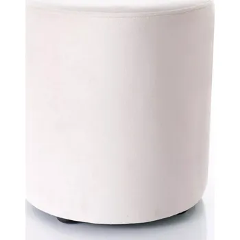 Taburet Kulatý taburet DOLORES 6 - světle béžový