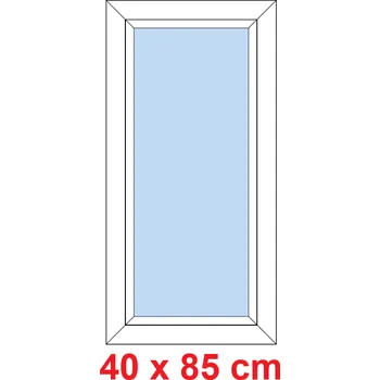 Okno Soft Plastové okno 40x85 cm, FIX neotevíravé
