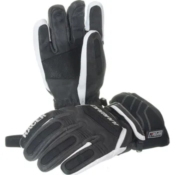 Rukavice Lyžařské pánské rukavice Damani R01 - TOP celokožené (černo-bílá) Velikost rukavic: 8