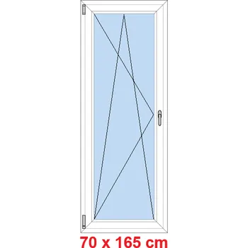 Okno Soft Balkonové dveře 70x165 cm, otevíravé a sklopné