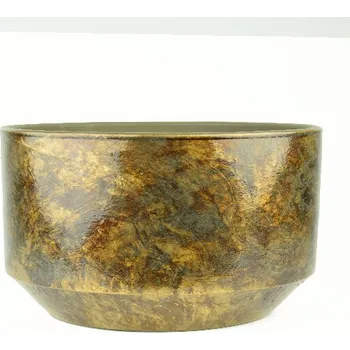 Květináč Obal na květináč keramický GOLEGA, pr.29x26cm, jantarová|AMBAR|Ego Dekor