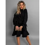 Černé mikinové šaty JAWAD 95% bavlna Velikost: ONESIZE