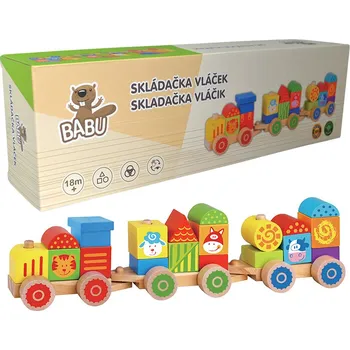 Vláček a vláčkodráha BABU - Skládačka vláček