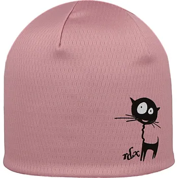 Kojenecká čepice RDX Dívčí funkční čepice s fleecem Picowinter Kočka růžová Vel. 3