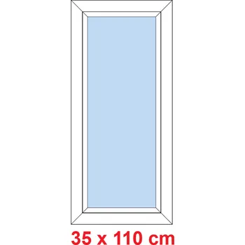 Okno Soft Plastové okno 35x110 cm, FIX neotevíravé