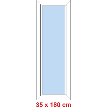 Okno Soft Plastové okno 35x180 cm, FIX neotevíravé