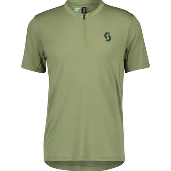 cyklistický dres Scott Trail Flow DRI Zip SS frost green Velikost: M