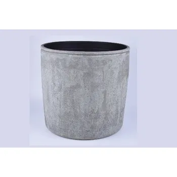 Květináč Obal na květináč keramický EVORA, pr.39x36cm, zelená|GREEN|Ego Dekor