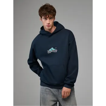 Oblečení a móda Mikina s&nbsp;kapucí a&nbsp;výšivkou - XXL - House - námořnictvo - 237HF-59X