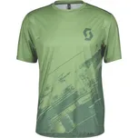 Cyklistický dres Scott Shirt mens Trail Vertic SS green 2022 Velikost: 2XL