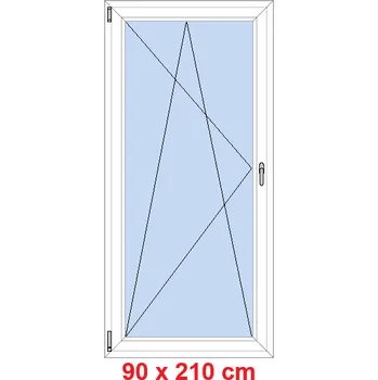 Okno Soft Balkonové dveře 90x210 cm, otevíravé a sklopné
