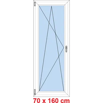 Okno Soft Balkonové dveře 70x160 cm, otevíravé a sklopné