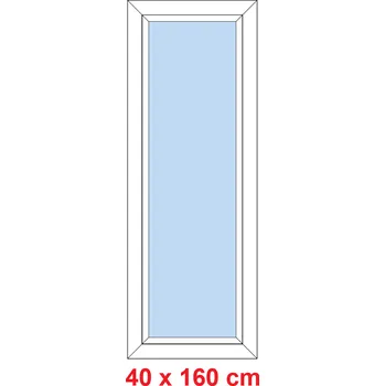 Okno Soft Plastové okno 40x160 cm, FIX neotevíravé
