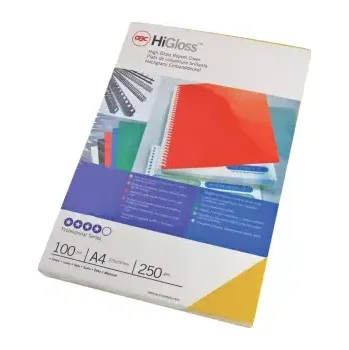 Vázací hřbet Desky pro vazbu GBC HIGLOSS A4, modré (100)