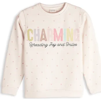 Dívčí oblečení GATE Teplá mikina s potiskem 9Y 825-0534/20