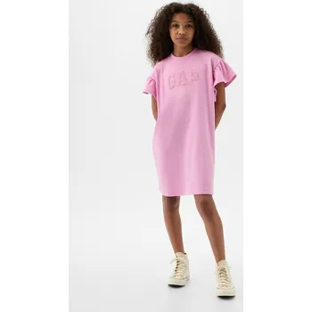 Dívčí oblečení GAP Dívčí Dětské mikinové šaty Gap Růžová 104/110 (2344635)