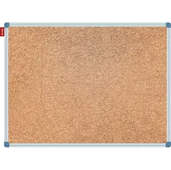 Kancelářský nábytek Korková nástěnka Memobe, 90 x 60 cm, hliníkový rám