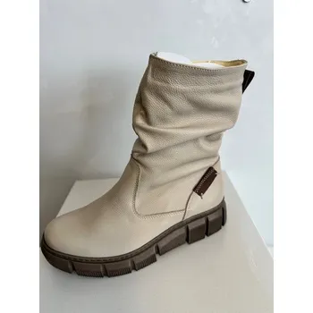 Dámská obuv HILBY 2040 dámská kozačka béžová Velikost: 38