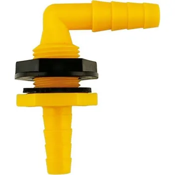 Příslušenství ke karavanu Úhlová průchodka nádrže LILIE pro hadice, 10/12 mm