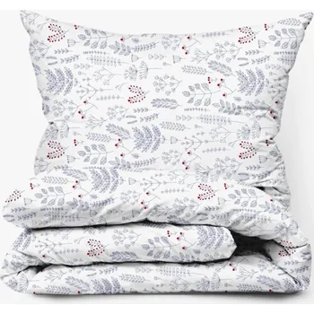 Povlečení Bavlněné povlečení Herbář Modrý Zapínání: knoflík, Velikost polštáře: 50x70, Velikost přikrývky: 140x220