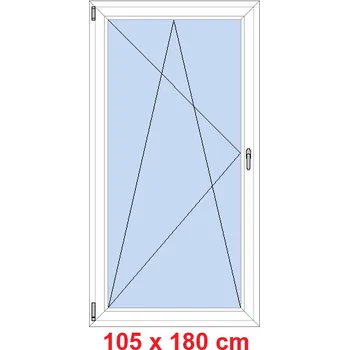 Okno Soft Balkonové dveře 105x180 cm, otevíravé a sklopné
