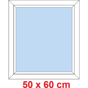 Okno Soft Plastové okno 50x60 cm, FIX neotevíravé