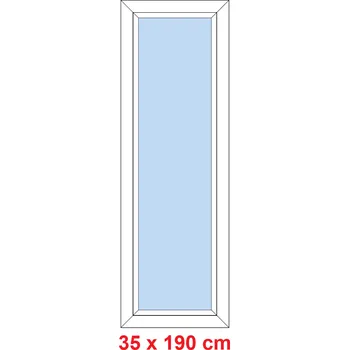Okno Soft Plastové okno 35x190 cm, FIX neotevíravé